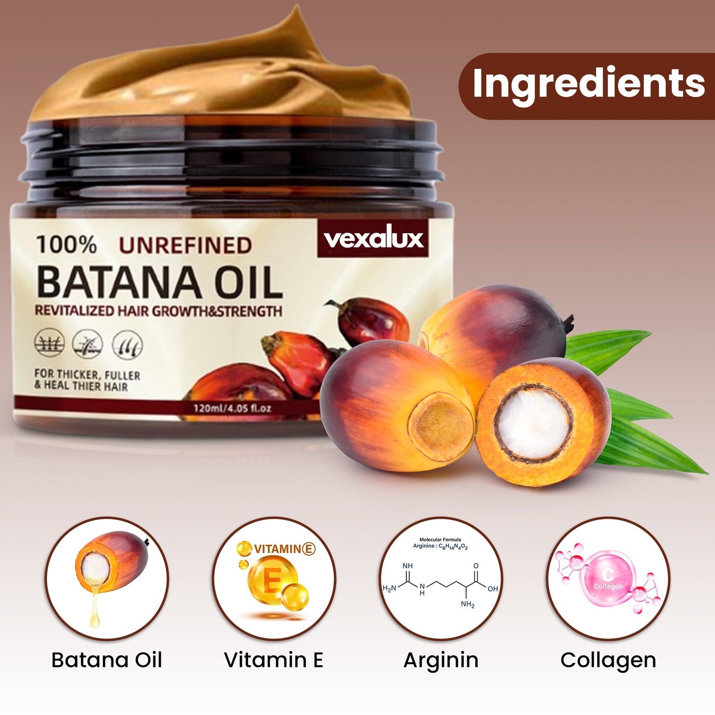 Vexalux™ | 100% Unrefined Batana Oil