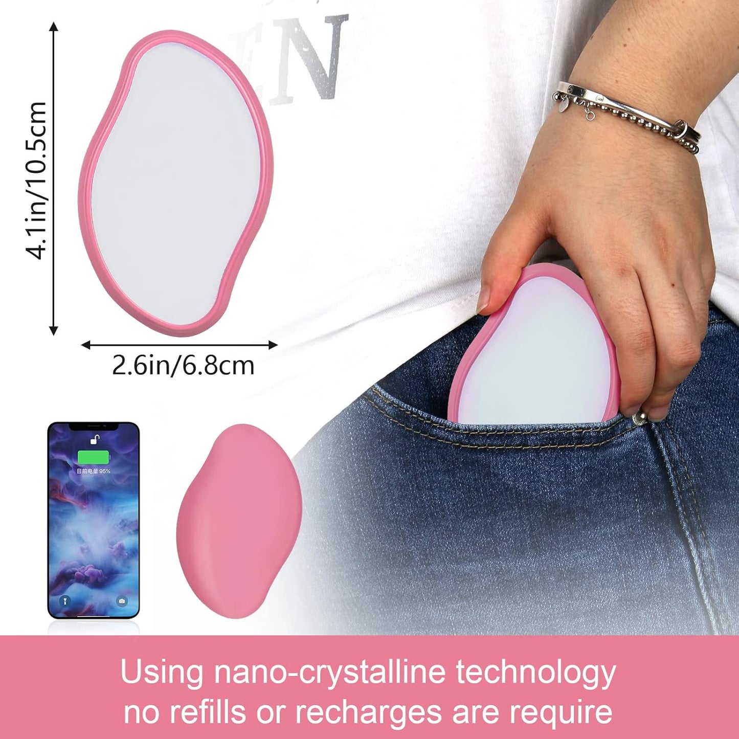 SilkyErase™ | Crystal Hair Remover and Exfoliator
