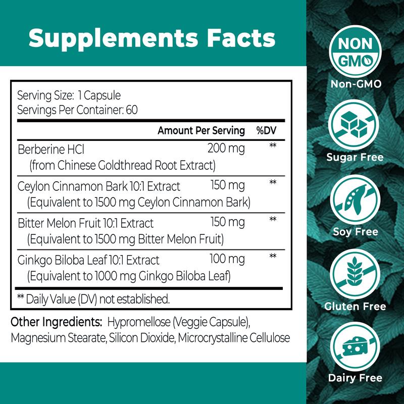 Golden Berberine | Berberine Capsules Supplement