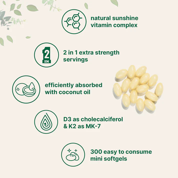 D-K Harmony | Soft Capsules of Vitamin D3 and K2