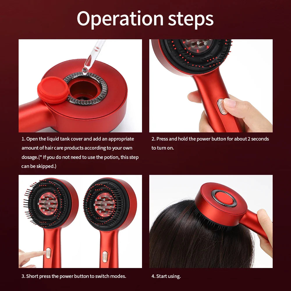 HairLume | Red Light Massage Brush for Hair