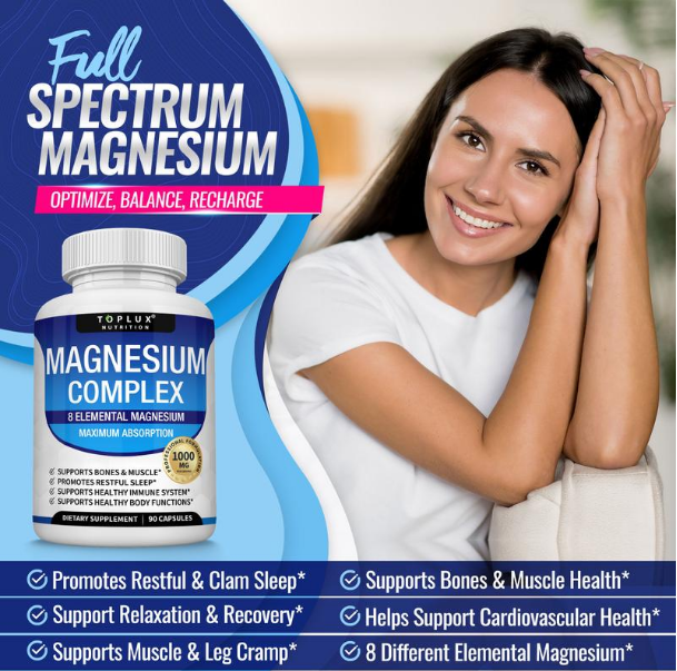 Magnesium Complex | 8 Essential Magnesium Supplements in Capsules
