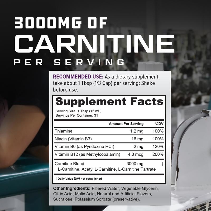 CARNITINE LIQUID 3000 | Metabolism & Energy Support