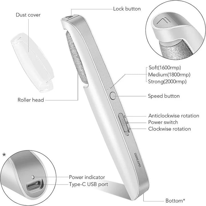 FootLisse | Portable Electric Foot File