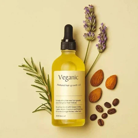 Veganic: Your natural oil treatment for hair growth.