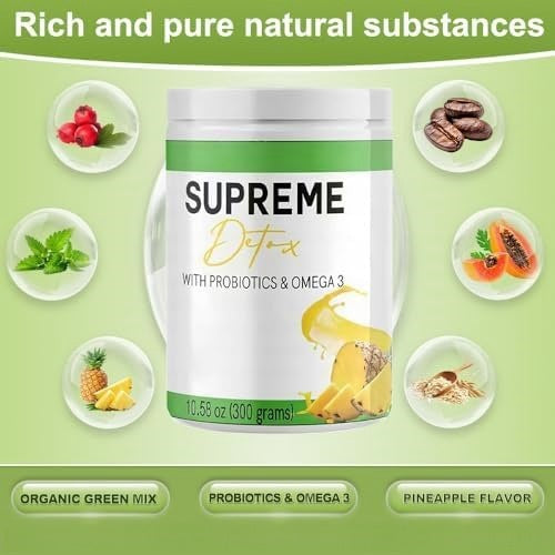 Supreme Detox | Supplement with Natural Fibre Powder in Pineapple Flavour