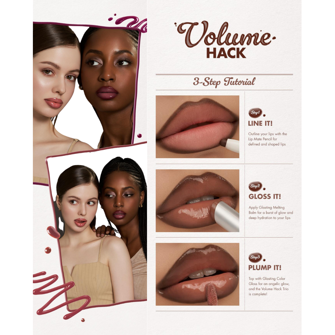 Volume Hack Trio | Korean Beauty Kit For Voluminous Lips