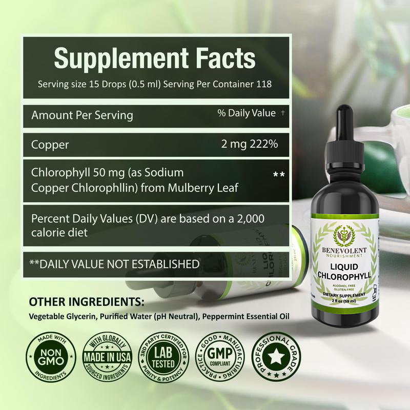 Chlorophyll Drops | Natural Health Supplement