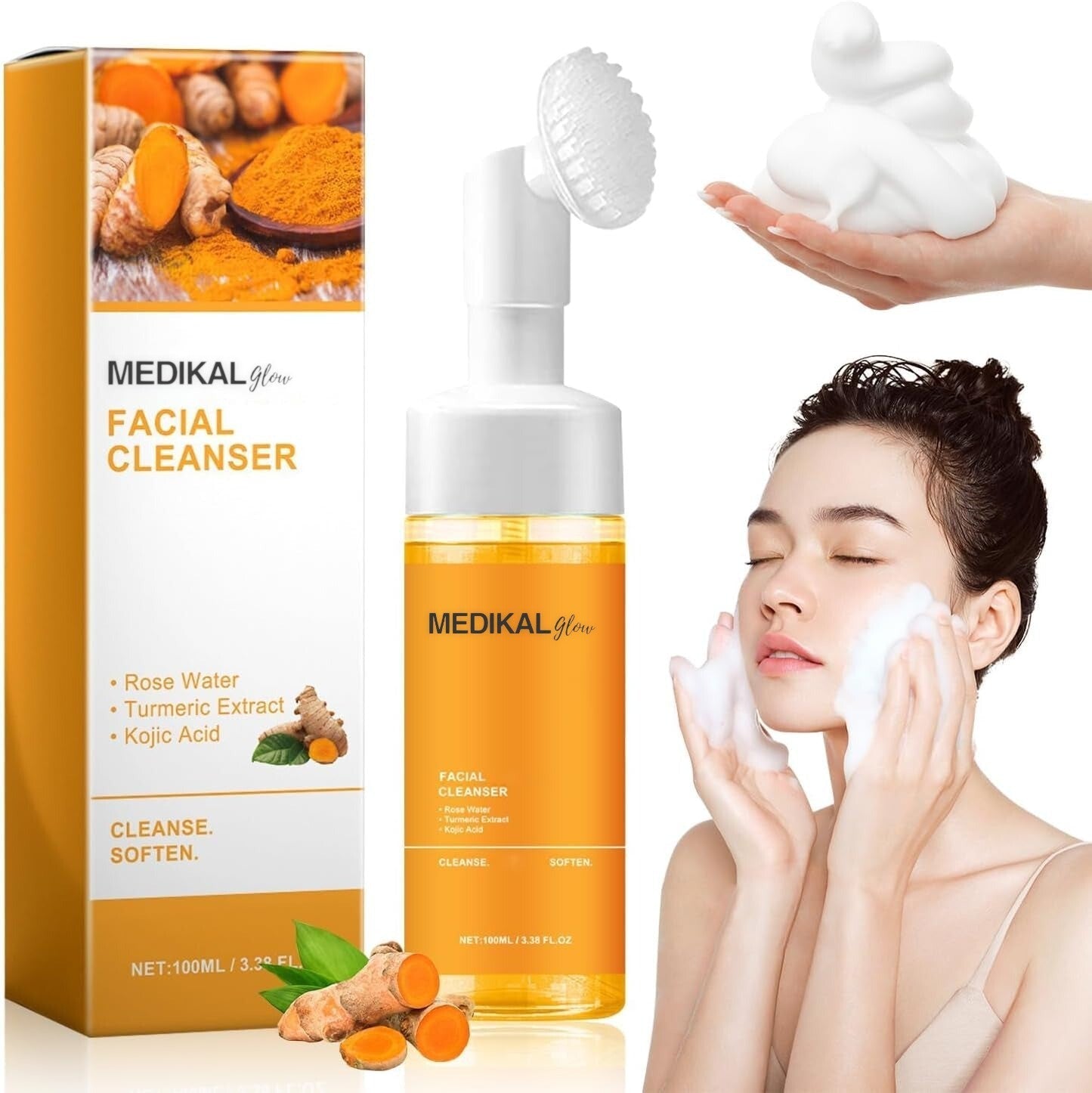 GlowCleanse™ | Turmeric Brightening Facial Cleanser