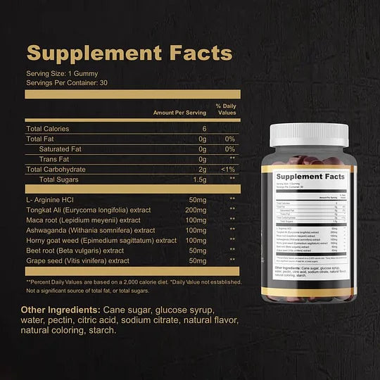 AlphaBites 7 en 1 | Beetroot & L-Arginine Gummies