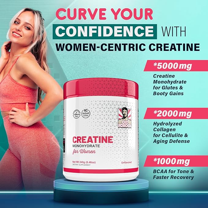 CreaWomen | Creatine Monohydrate Powder + Collagen + BCAA