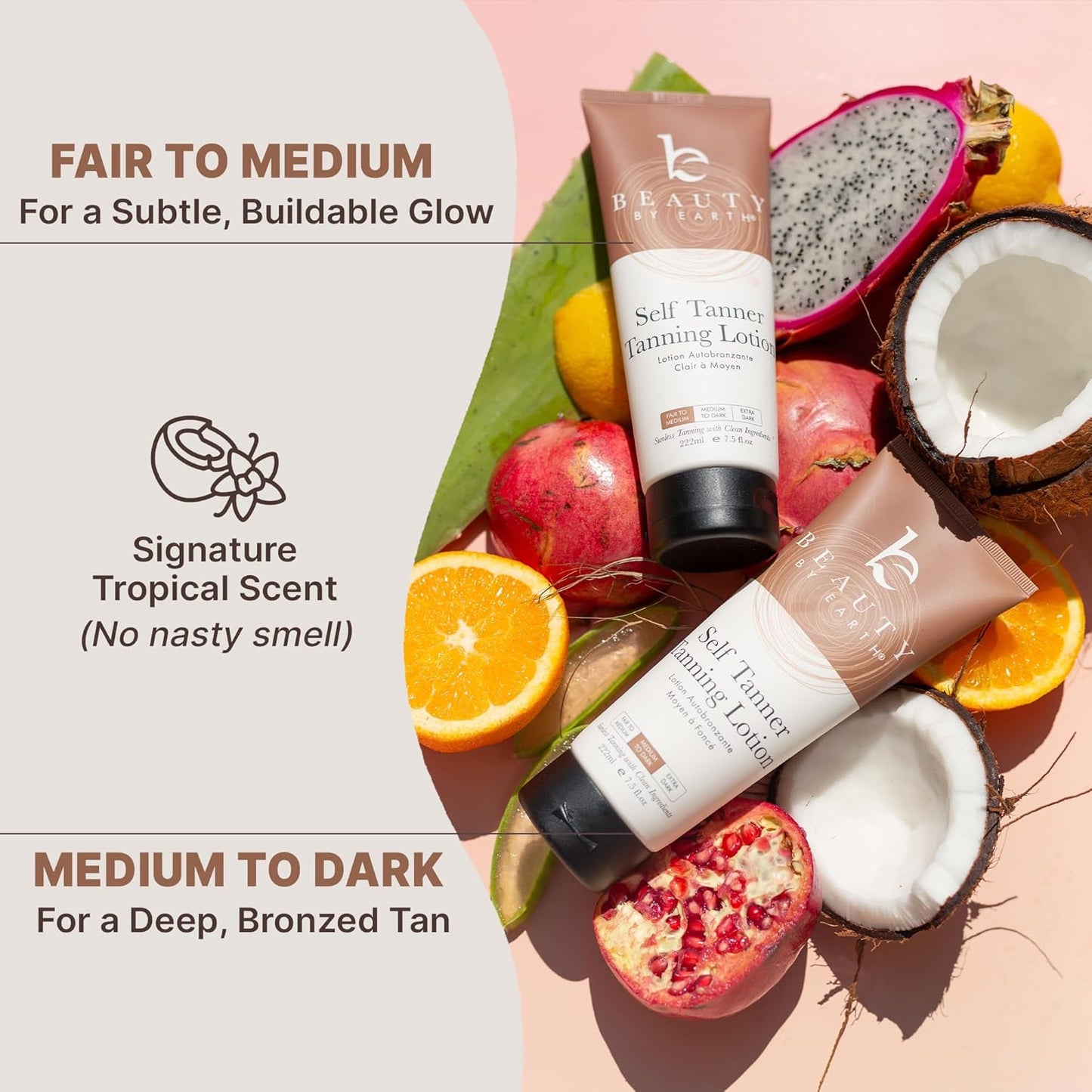 Beauty by Earth Self Tanner | A Natural Tan Without the Sun