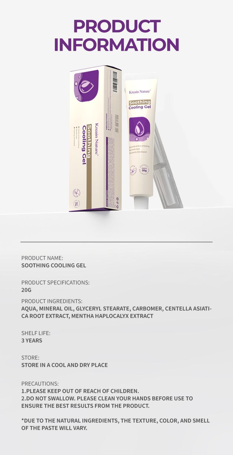 Kreain Nature Soothing Cooling Gel Centella & Mint 20g — packaging