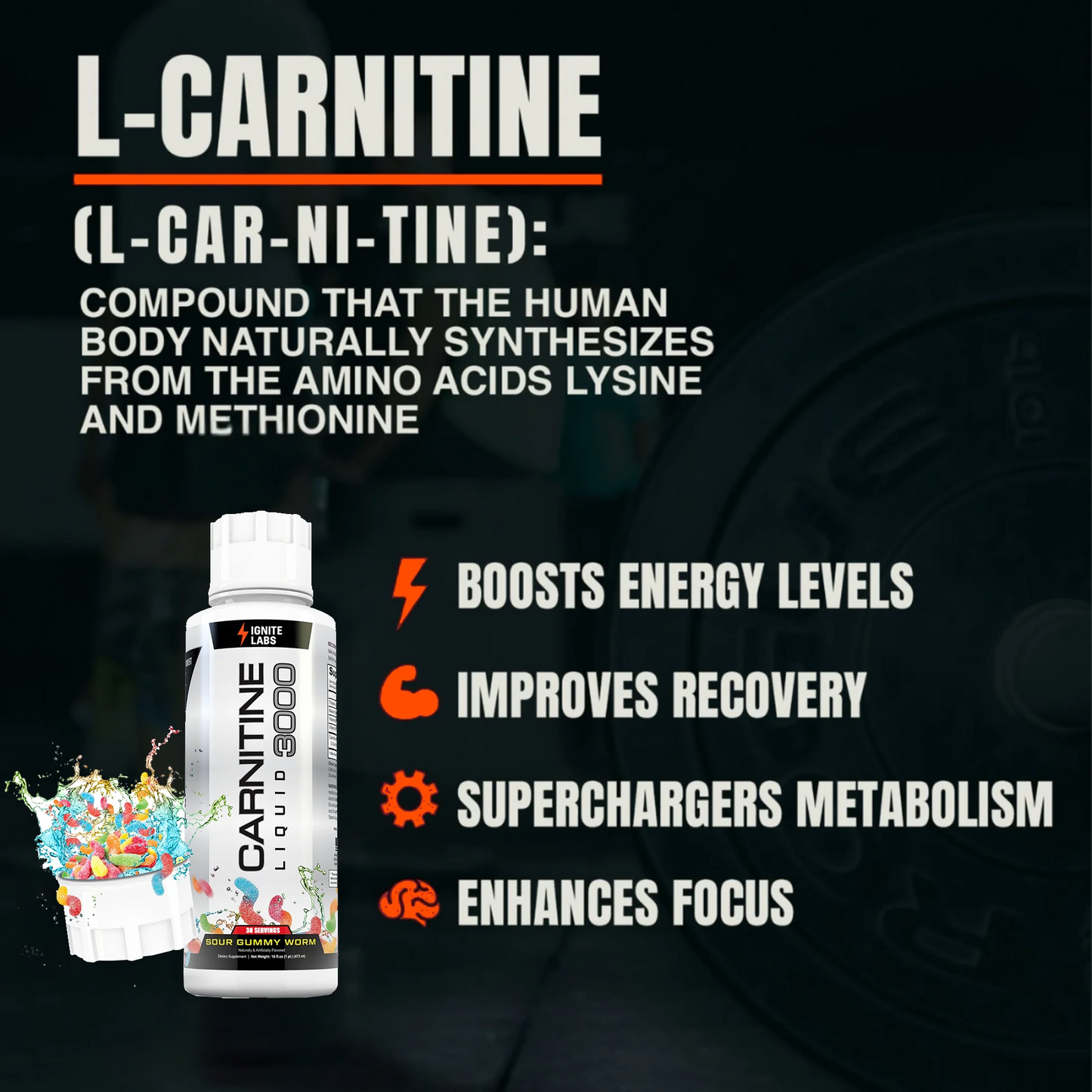 CARNITINE LIQUID 3000 | Metabolism & Energy Support