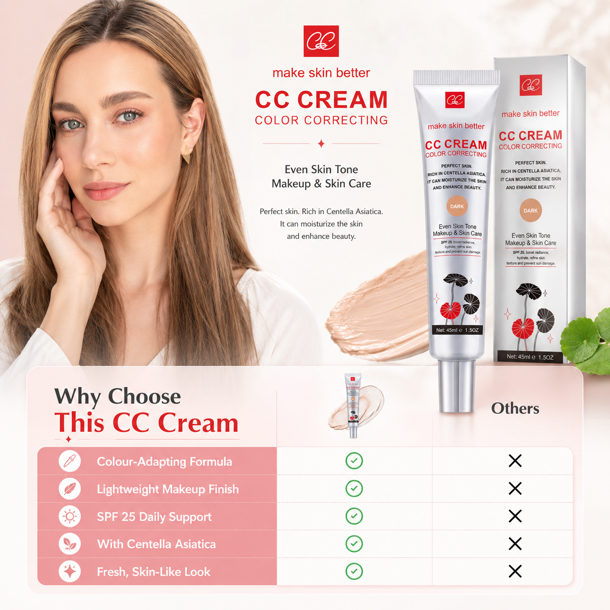 CC Cream | Makeup Corrector that Adapts to Your Skin Tone