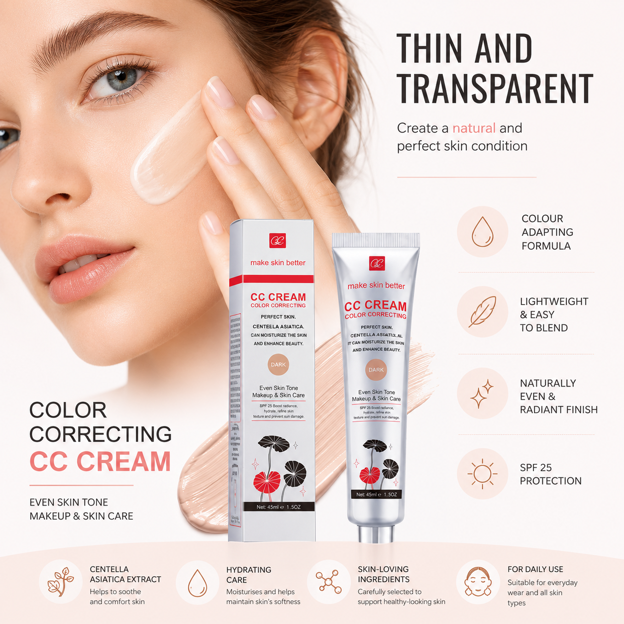 CC Cream | Makeup Corrector that Adapts to Your Skin Tone