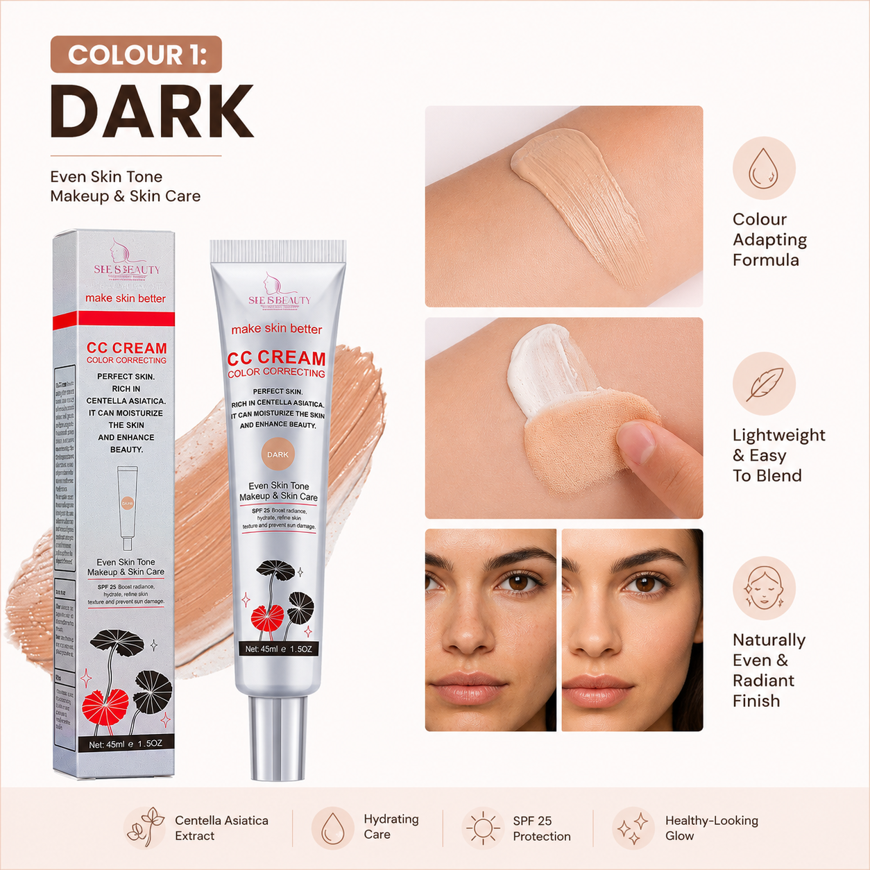 CC Cream | Makeup Corrector that Adapts to Your Skin Tone