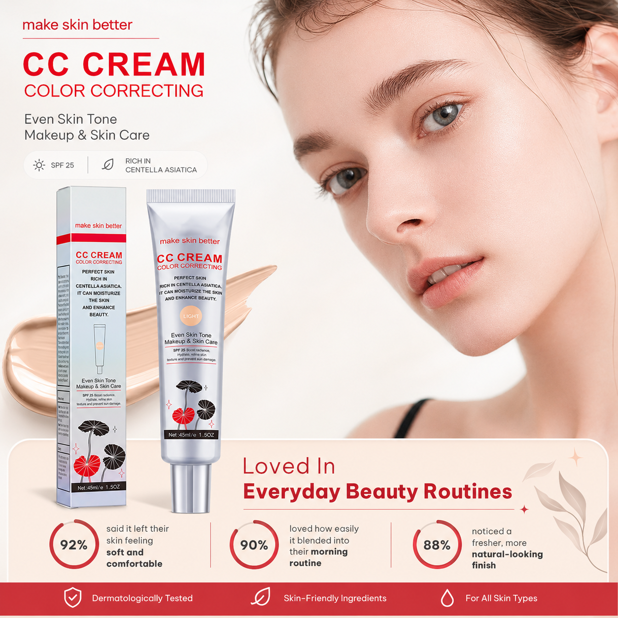 CC Cream | Makeup Corrector that Adapts to Your Skin Tone