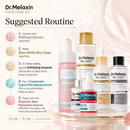 Dr. Melaxin Face Care Kit | Complete Daily Skincare