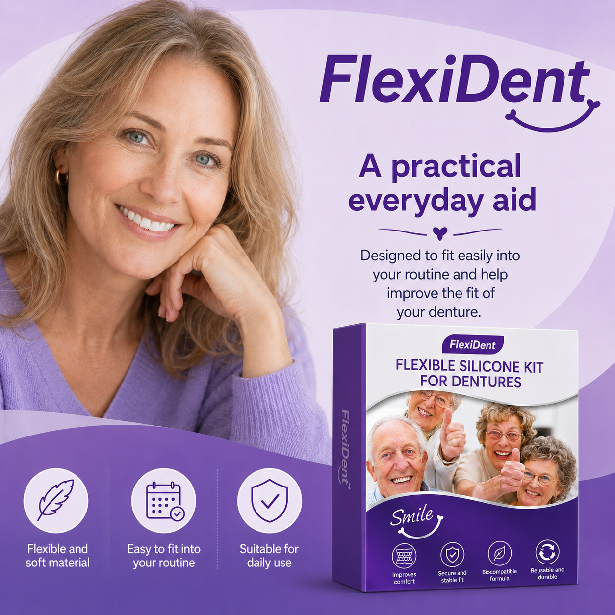 FlexiDent | Silicone denture that fits you