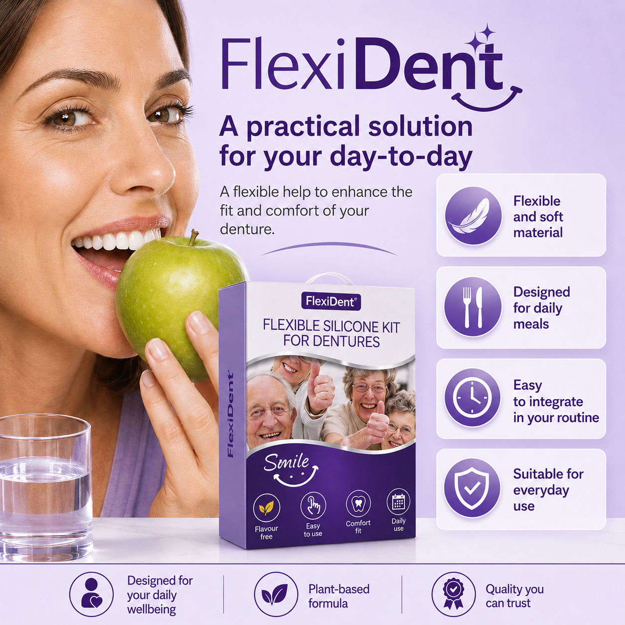 FlexiDent | Silicone denture that fits you