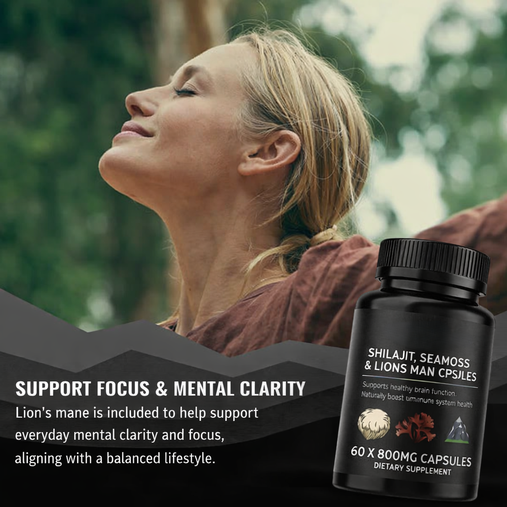 VitalMyst | Adaptogenic Blend with Shilajit, Sea Moss & Lion’s Mane