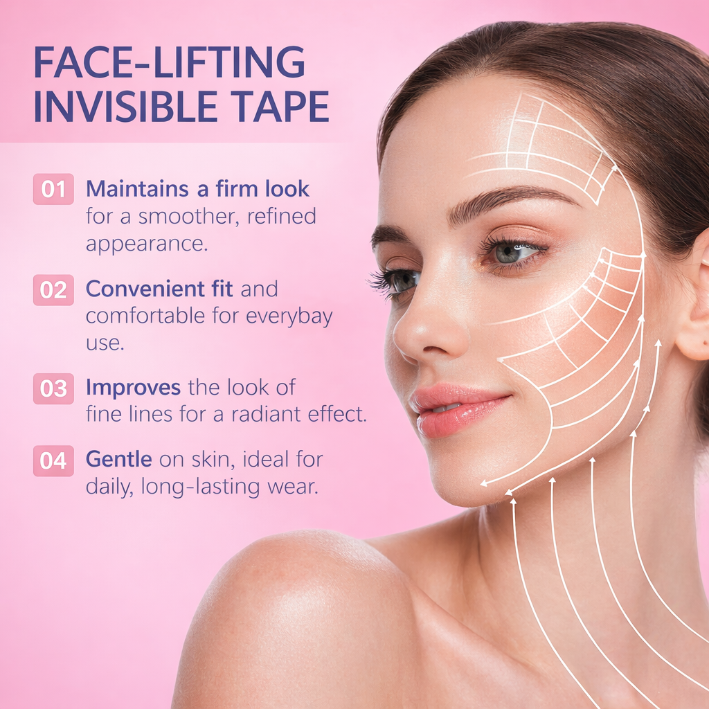 InvisiLift | Invisible Adhesive Tape for Face Lifting