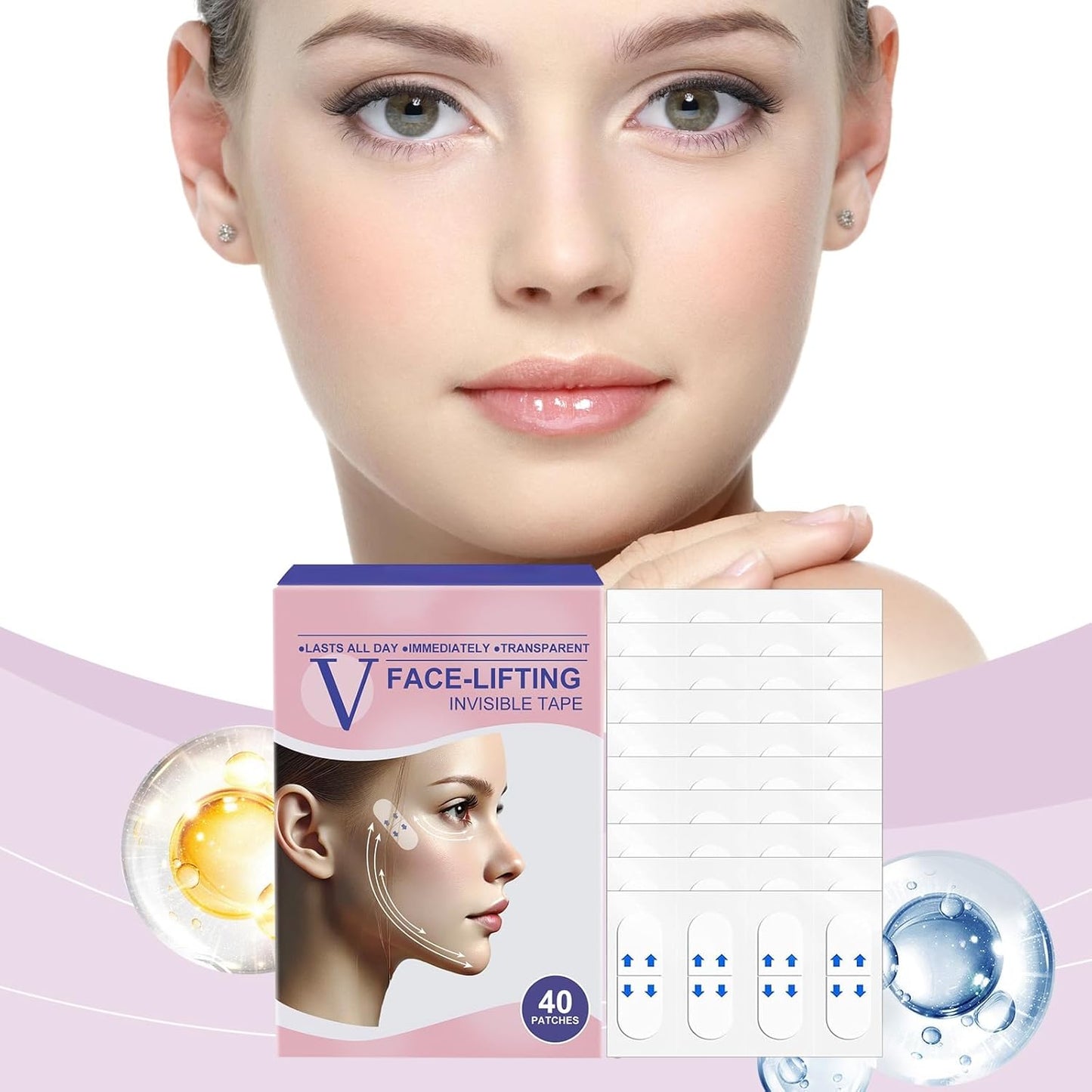 InvisiLift | Invisible Adhesive Tape for Face Lifting