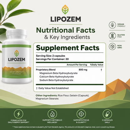 Lipozem | Advanced BHB Formula - Health Care Supplement
