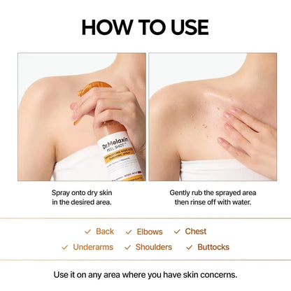 Dr.Melaxin Peel Shot | Exfoliating Kojic Acid Turmeric Spray
