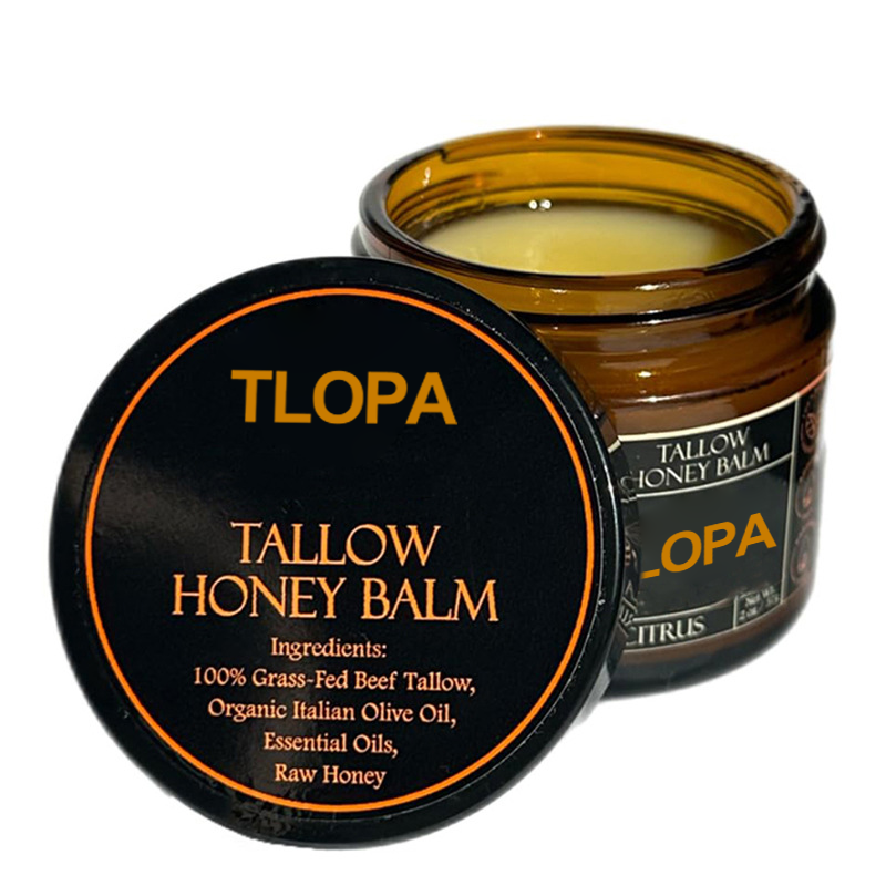 Moisturising Balm with Organic Tallow, Honey and Orange Essential Oil