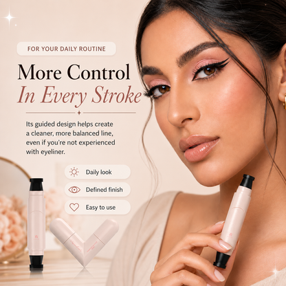 Rotating Dual-Wing Eyeliner | Effortless Winged Looks