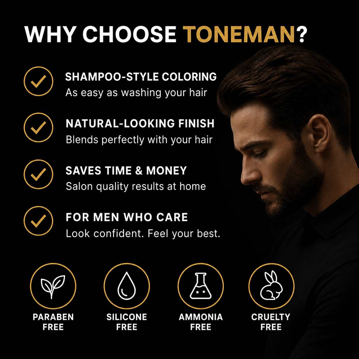 ToneMan | Instant Hair Dye Shampoo