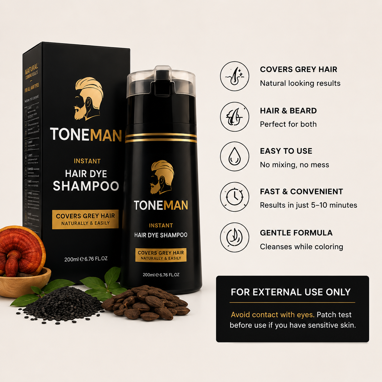ToneMan | Instant Hair Dye Shampoo