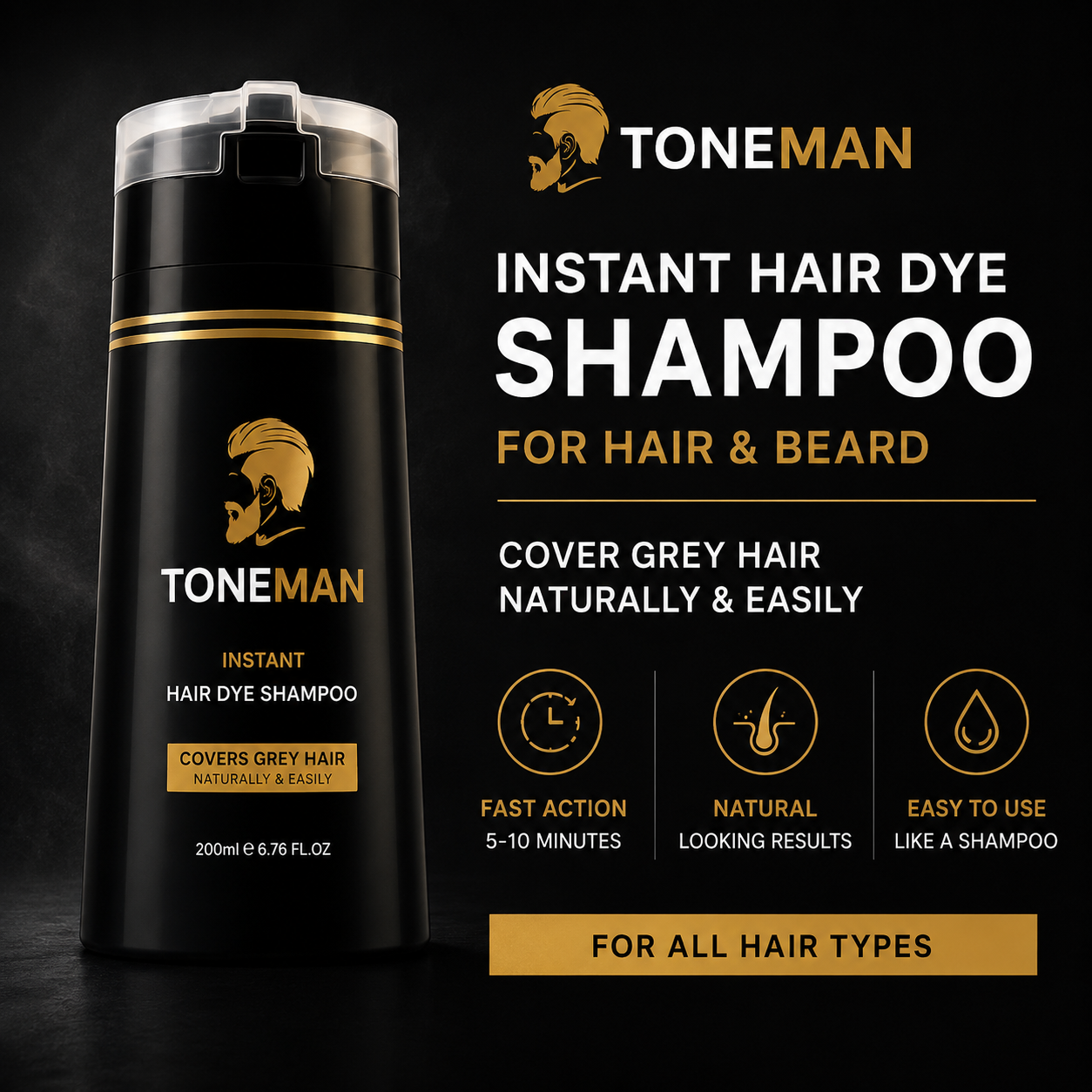 ToneMan | Instant Hair Dye Shampoo