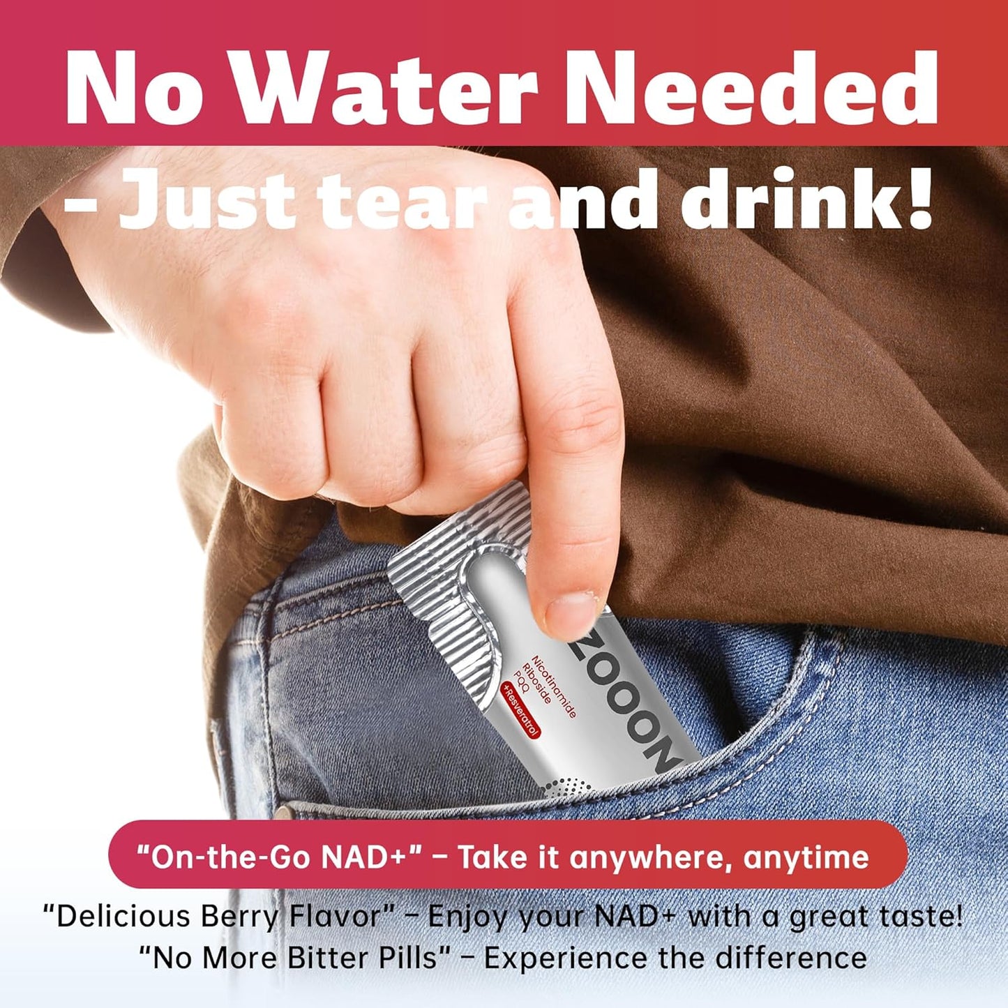 ZOOONE NR1000 | Berry-flavoured drink mix with NAD+ to combat ageing