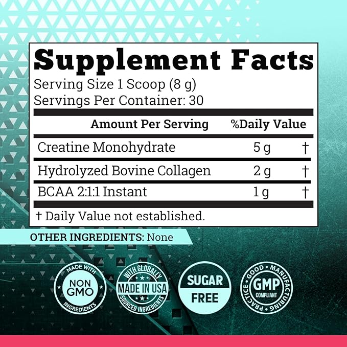 CreaWomen | Creatine Monohydrate Powder + Collagen + BCAA