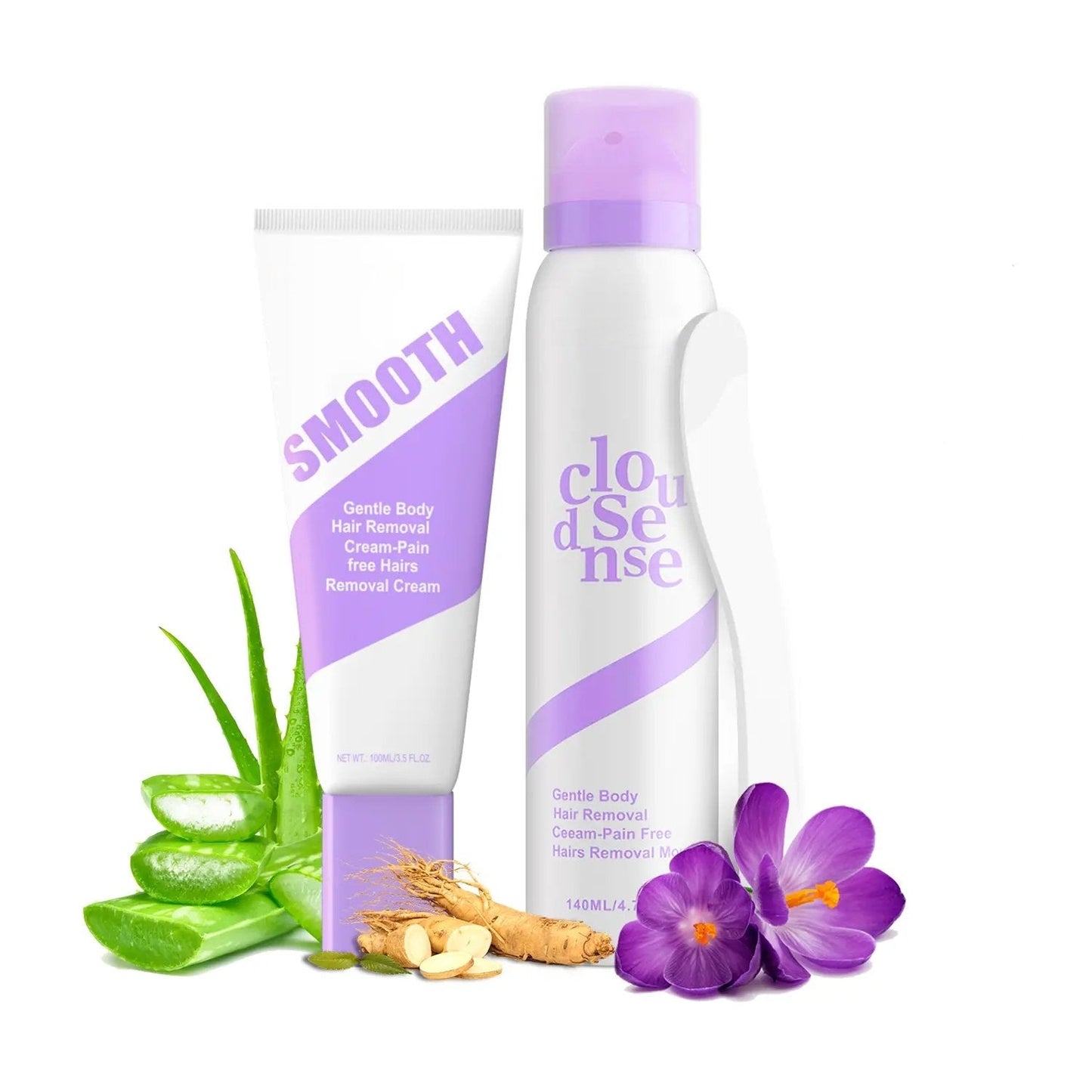 PHOFAY Bikini Pain Hair Removal Cream Duo | Care for Sensitive Areas