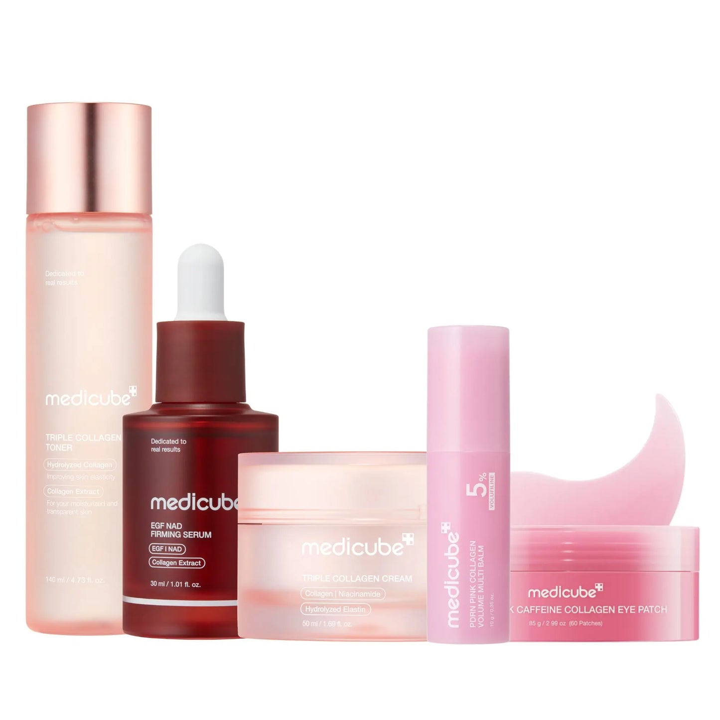 Medicube 5-Step Longevity Anti-Aging Set Collagen & PDRN — application