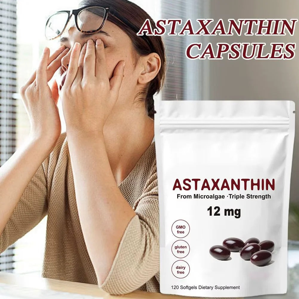 Astaxanthin 12 mg Capsules | Antioxidant Support