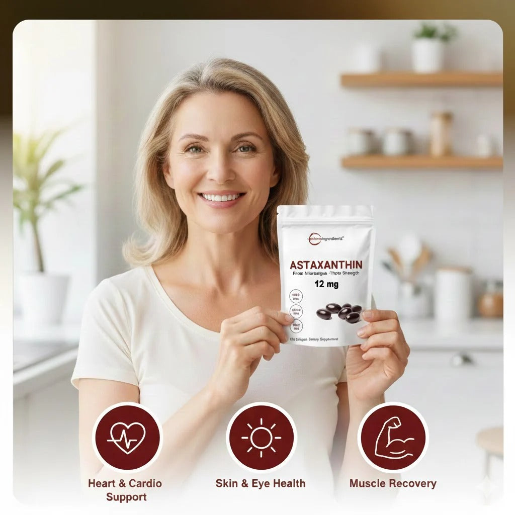 Astaxanthin 12 mg Capsules | Antioxidant Support