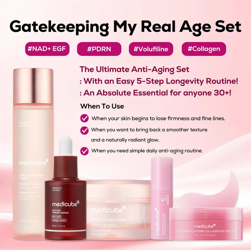 Medicube 5-Step Longevity Anti-Aging Set Collagen & PDRN — lifestyle