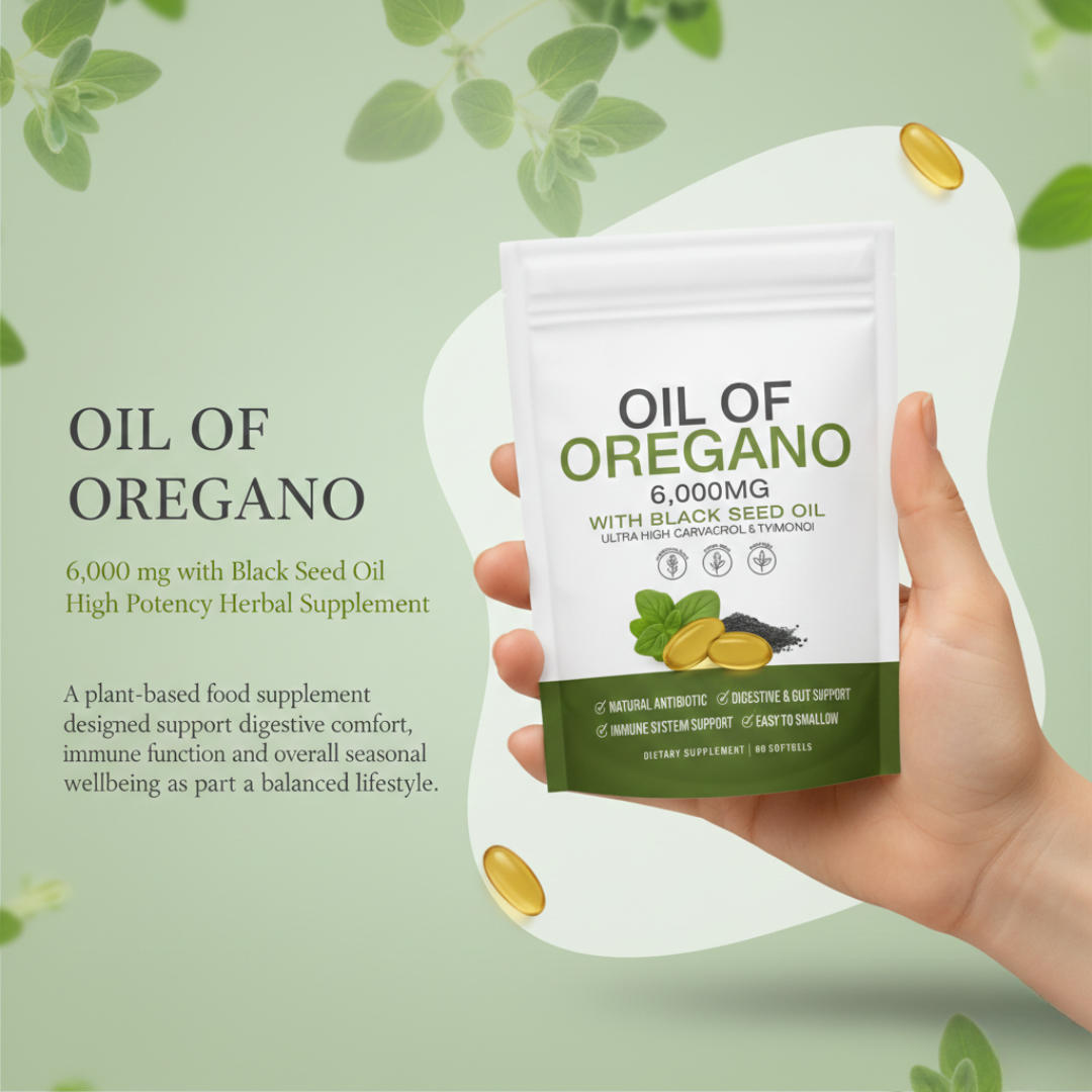 Oregano & Black Cumin Oil Capsules | Everyday Supplement