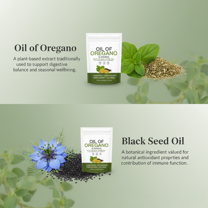 Oregano & Black Cumin Oil Capsules | Everyday Supplement