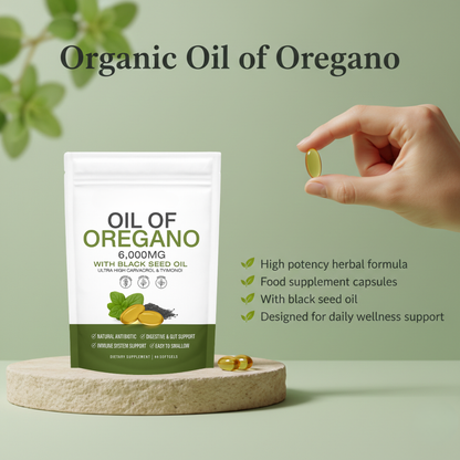 Oregano & Black Cumin Oil Capsules | Everyday Supplement