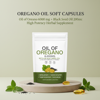 Oregano & Black Cumin Oil Capsules | Everyday Supplement