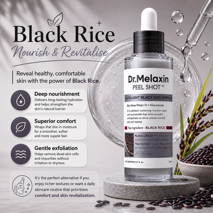 Dr. Melaxin Peel Shot Glow | Rice Exfoliating Facial Ampoule