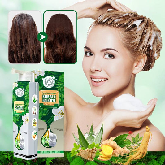 BubblesColor™ | Hair dye shampoo with plant extract bubbles