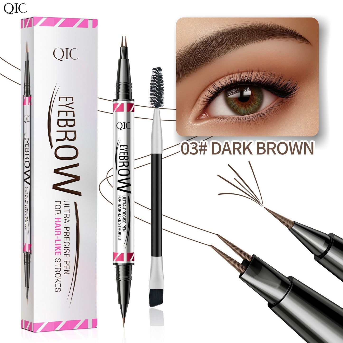 BrowMaster 3D™ | Dual-Ended Eyebrow Pencil
