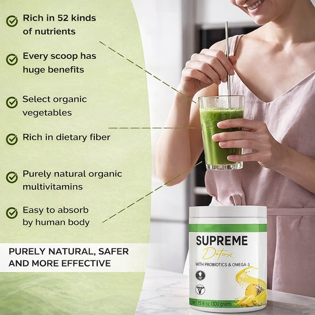 Supreme Detox | Supplement with Natural Fibre Powder in Pineapple Flavour